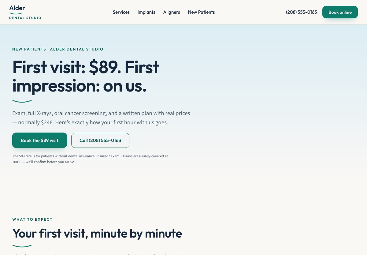 New-patient offer