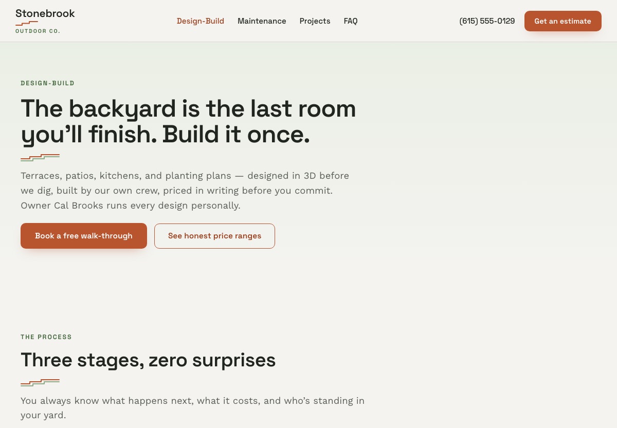 Design-build page