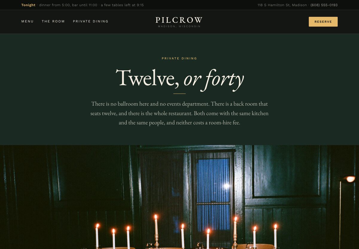 Private dining